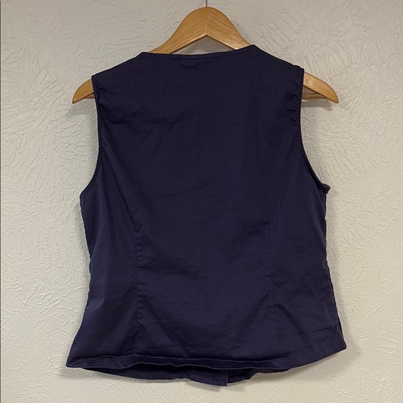 Elegant Dark Purple Cotton Women’s Vest by Isabella Bird - Picture 4 of 7